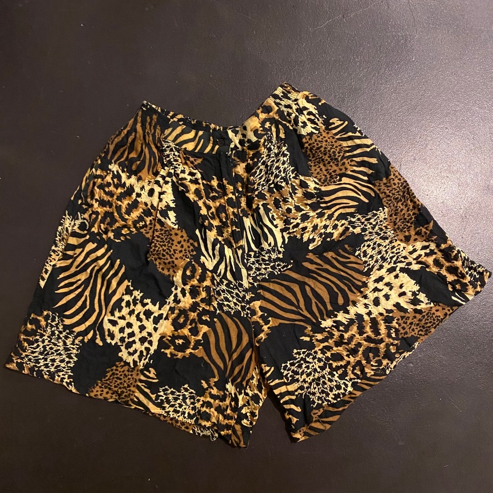 Animal Print Shorts